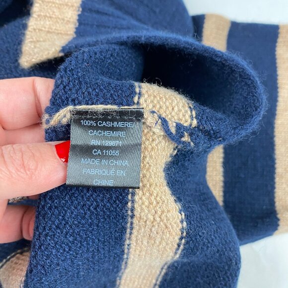 NWT Skull Cashmere 360 Cashmere Sweater Women's Size Medium Striped - Picture 15 of 16